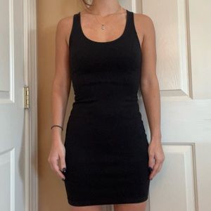 Black mini dress